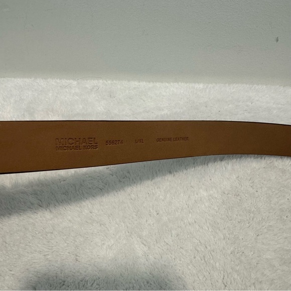 Michael Kors Double Utility Belt Bag MK Print Chocolate Brown NWT size L/XL - Picture 3 of 7